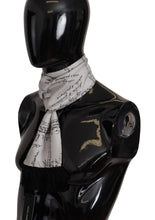 Load image into Gallery viewer, Dolce &amp; Gabbana White Silk DG Logo Letter Print Shawl Fringe Scarf
