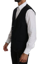 Load image into Gallery viewer, Dolce &amp; Gabbana Sleek Black Cotton Blend Dress Vest
