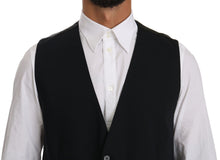 Load image into Gallery viewer, Dolce &amp; Gabbana Sleek Black Cotton Blend Dress Vest
