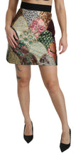 Load image into Gallery viewer, Dolce &amp; Gabbana Vibrant Floral Jacquard Designer Skirt
