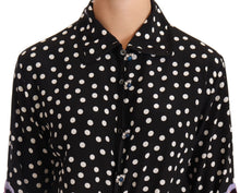 Load image into Gallery viewer, Dolce &amp; Gabbana Elegant Silk Polka Dot Sequin Midi Dress
