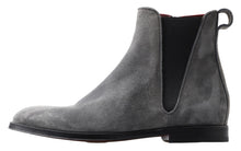 Load image into Gallery viewer, Dolce &amp; Gabbana Elegant Gray Chelsea Leather Boots
