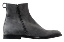 Load image into Gallery viewer, Dolce &amp; Gabbana Elegant Gray Chelsea Leather Boots
