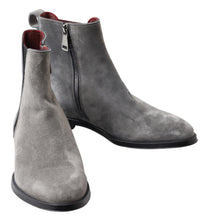 Load image into Gallery viewer, Dolce &amp; Gabbana Elegant Gray Chelsea Leather Boots
