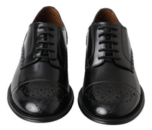 Load image into Gallery viewer, Dolce &amp; Gabbana Elegant Black Leather Oxford Wingtip Shoes
