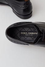 Load image into Gallery viewer, Dolce &amp; Gabbana Elegant Black Leather Oxford Wingtip Shoes
