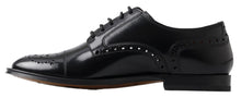 Load image into Gallery viewer, Dolce &amp; Gabbana Elegant Black Leather Oxford Wingtip Shoes
