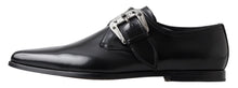 Load image into Gallery viewer, Dolce &amp; Gabbana Elegant Black Leather Monk Strap Shoes
