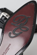 Load image into Gallery viewer, Dolce &amp; Gabbana Elegant Black Leather Monk Strap Shoes
