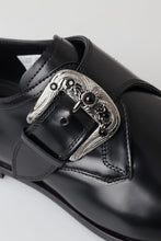 Load image into Gallery viewer, Dolce &amp; Gabbana Elegant Black Leather Monk Strap Shoes
