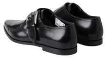 Load image into Gallery viewer, Dolce &amp; Gabbana Elegant Black Leather Monk Strap Shoes
