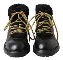 Load image into Gallery viewer, Dolce &amp; Gabbana Elegant Shearling Style Men&#39;s Leather Boots
