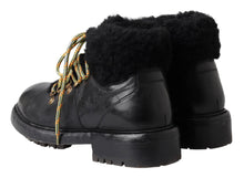 Load image into Gallery viewer, Dolce &amp; Gabbana Elegant Shearling Style Men&#39;s Leather Boots
