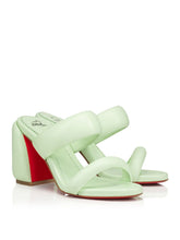 Load image into Gallery viewer, Christian Louboutin Emerald Elegance Leather Mules
