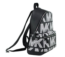 Load image into Gallery viewer, Michael Kors Cooper Black Signature PVC Graphic Logo Backpack Bookbag Bag
