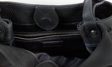 Load image into Gallery viewer, Burberry Lorne Small Black Pebbled Leather Bucket Crossbody Handbag Purse
