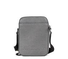Load image into Gallery viewer, Burberry Thornton Small Grey Embossed Logo Grainy Leather Crossbody Handbag
