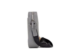 Load image into Gallery viewer, Burberry Thornton Small Grey Embossed Logo Grainy Leather Crossbody Handbag
