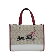 Load image into Gallery viewer, COACH Dempsey Medium Lunar New Year Rabbit Signature Carryall Tote Bag
