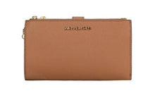 Load image into Gallery viewer, Michael Kors Jet Set Travel Luggage Leather Large Double Zip Wristlet Wallet
