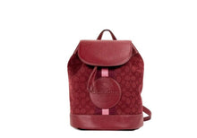 Load image into Gallery viewer, COACH Dempsey Red Apple Signature Jacquard Canvas Logo Patch Backpack
