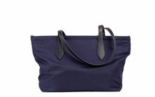 Load image into Gallery viewer, Burberry Small Navy Blue Logo Econyl Nylon Tote Shoulder Handbag Purse
