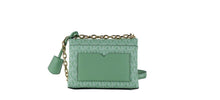 Load image into Gallery viewer, Michael Kors Cece Small Sea Green Signature PVC Convertible Flap Crossbody Bag
