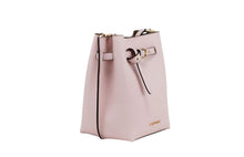 Load image into Gallery viewer, Michael Kors Emilia Small Powder Blush Pebble Leather Bucket Messenger Handbag
