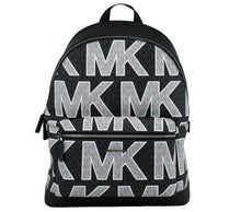 Load image into Gallery viewer, Michael Kors Cooper Black Signature PVC Graphic Logo Backpack Bookbag Bag
