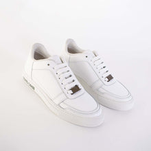 Load image into Gallery viewer, Roberto Cavalli Chic White Suede Sneakers
