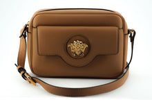 Load image into Gallery viewer, Versace Elegant Brown Leather Camera Case Shoulder Bag
