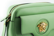 Load image into Gallery viewer, Versace Elegant Mint Green Leather Camera Case Bag
