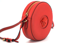 Load image into Gallery viewer, Versace Elegant Red Round Leather Shoulder Bag
