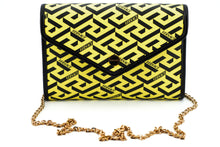 Load image into Gallery viewer, Versace Radiant Yellow Canvas-Leather Pouch Shoulder Bag
