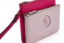 Load image into Gallery viewer, Versace Elegant Pink Leather Pouch Clutch
