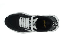 Load image into Gallery viewer, Versace Elegant Monochrome Leather Sneakers
