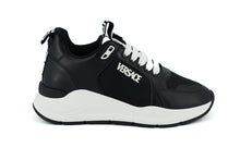 Load image into Gallery viewer, Versace Elegant Monochrome Leather Sneakers
