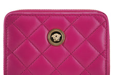 Load image into Gallery viewer, Versace Elegant Purple Quilted Leather Wallet
