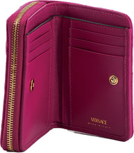 Load image into Gallery viewer, Versace Elegant Purple Quilted Leather Wallet
