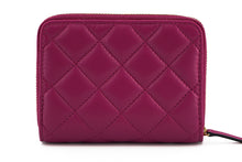 Load image into Gallery viewer, Versace Elegant Purple Quilted Leather Wallet
