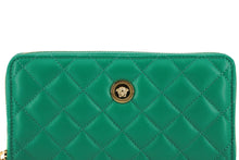 Load image into Gallery viewer, Versace Elegant Quilted Leather Zip Wallet
