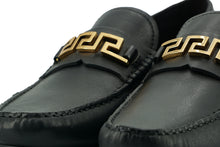 Load image into Gallery viewer, Versace Elegant Black Calf Leather Men&#39;s Loafers
