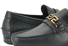 Load image into Gallery viewer, Versace Elegant Black Calf Leather Men&#39;s Loafers
