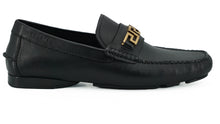 Load image into Gallery viewer, Versace Elegant Black Calf Leather Men&#39;s Loafers
