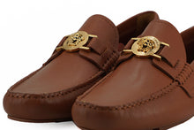 Load image into Gallery viewer, Versace Elegant Medusa-Embossed Leather Loafers
