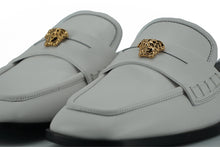 Load image into Gallery viewer, Versace Elegant White Leather Flat Slides
