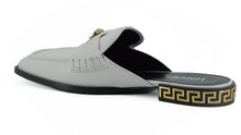 Load image into Gallery viewer, Versace Elegant White Leather Flat Slides
