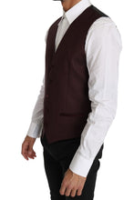 Load image into Gallery viewer, Dolce &amp; Gabbana Elegant Purple Patterned Men&#39;s Formal Vest
