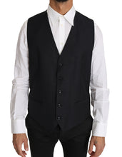 Load image into Gallery viewer, Dolce &amp; Gabbana Elegant Gray Slim-Fit Wool-Silk Vest
