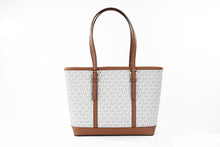 Load image into Gallery viewer, Michael Kors Jet Set Travel Small Vanilla PVC Shoulder Tote Handbag Bag Purse
